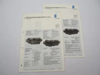 Eberspächer B3L D3L Heizgerät Betriebsanleitung Einbauanweisung 1990