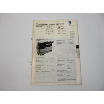 Eberspächer Hydronic B5W SC Wasserheizgerät Technische Beschreibung Einbau 1998