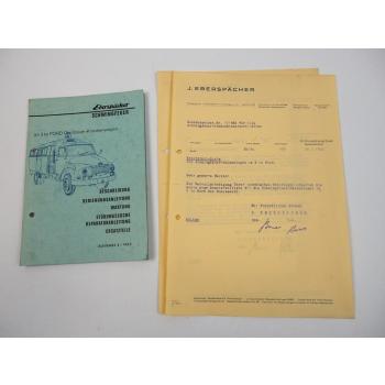 Eberspächer Schwingfeuer Heizung im Ford FK 3000 Krankenwagen Bedienung ETL 1962