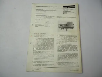 Eberspächer X2 Heizgerät Betriebsanleitung Einbauanleitung Schaltplan 1970