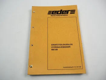 Eder M 815 B Hydraulikbagger Ersatzteilliste Ersatzteilkatalog