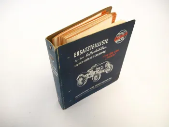 Eicher EM 200 Tiger Schlepper Ersatzteilliste 1959 A Original Ersatzteilkatalog