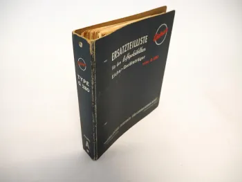 Eicher G280 Geräteträger Ersatzteilliste 1962 A Original Ersatzteilkatalog