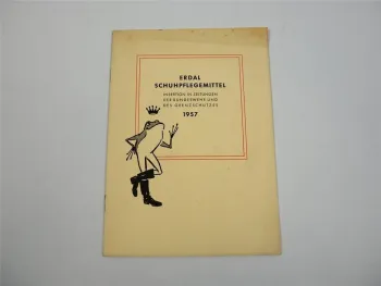 Erdal Schuhputzmittel Zeitungswerbung Vorlagen Matern für Bundeswehr 1957