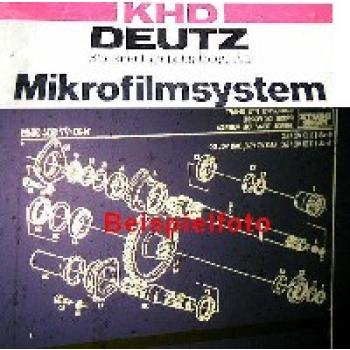 Ersatzteilkatalog Deutz D4807 Traktor Ersatzteilliste Microfich 1985