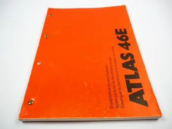 Ersatzteilkatalog Atlas 46E Radlader Ersatzteilliste 1993