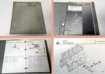Ersatzteilkatalog Deutz BA6M 816 R Ersatzteilliste Parts Catalogue 1991