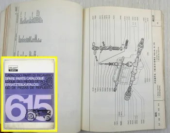 Ersatzteilkatalog Fiat 615 Traktor Ersatzteilliste Catalogo Parti Parts List 65