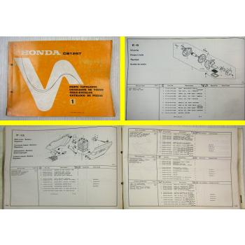 Ersatzteilkatalog Honda CB125T Twin Parts List Teile-Katalog Catalogo de Piezas