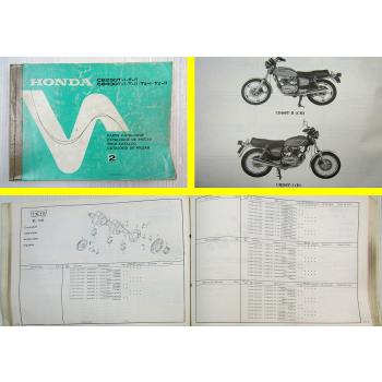 Ersatzteilkatalog Honda CB250T CB400T TZ TI TII Parts List Ersatzteilliste 1978