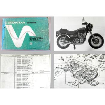 Ersatzteilkatalog Honda CB750KZ Parts List Ersatzteilliste 1978