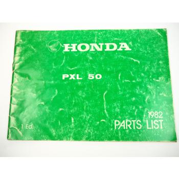 Ersatzteilkatalog Honda PXL 50 SC MSC Ersatzteilliste 1982 Parts List AB15 AB16