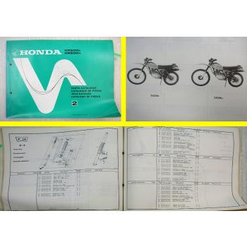 Ersatzteilkatalog Honda XR500 Z / A Parts Catalogue Ersatzteilliste 1979