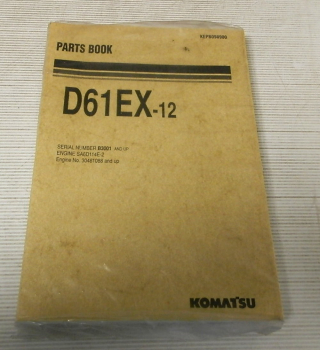 Ersatzteilkatalog Komatsu D61EX-12 Parts book Ersatzteilliste 3/2003