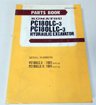 Ersatzteilkatalog Komatsu PC180LC-3 PC180LLC-3 Parts book 1987