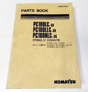 Ersatzteilkatalog Komatsu PC180LC-3K PC180LLC-3K PC180NLC-3K Parts book 1989