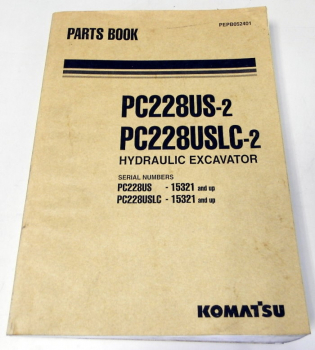 Ersatzteilkatalog Komatsu PC228US-2 PC228USLC-2 Parts book 2001