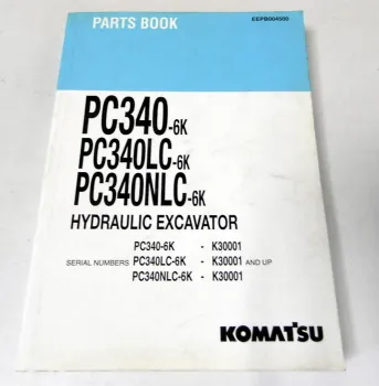 Ersatzteilkatalog Komatsu PC340-6K PC340LC-6K PC340NLC-6K Parts book 1996