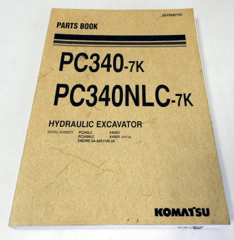 Ersatzteilkatalog Komatsu PC340-7K PC340NLC-7K Parts book 2002