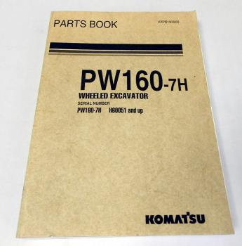 Ersatzteilkatalog Komatsu PW160-7H Wheeled Excavator Parts book 2006