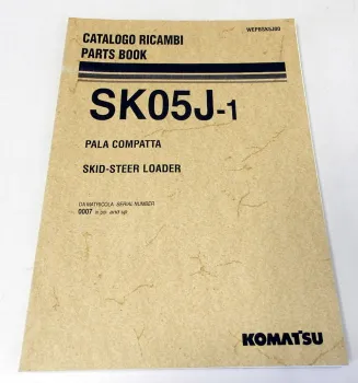 Ersatzteilkatalog Komatsu SK05J-1 Skid-Steer Loader Parts book 2005