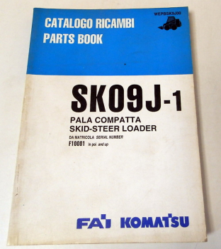 Ersatzteilkatalog Komatsu SK09J-1 Skid-Steer Loader Parts book 1996