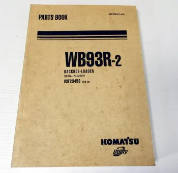 Ersatzteilkatalog Komatsu WB93R-2 Backhoe Loader Parts book 2002