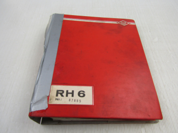 Ersatzteilkatalog O&K RH6 PMS Hydraulikbagger Spare Parts List ca. 1986