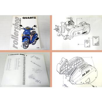Ersatzteilkatalog Piaggio Vespa Quartz Roller Ersatzteilliste 04/1993