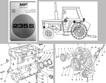 Ersatzteilliste Massey Ferguson MF 235S Traktor Ersatzteilkatalog