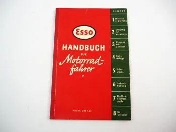 Esso Handbuch für Motorradfahrer 1953