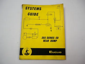 Euclid 303 series ED Rear Dump Systems Guide R170 Workshop manual 1979