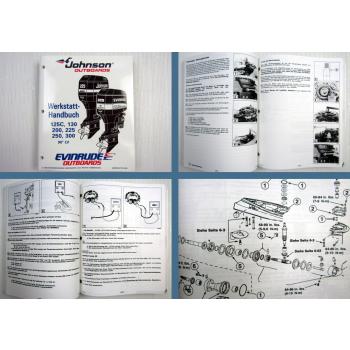 Evinrude Johnson 125C 130 200 225 250 300  EO  90° LV Werkstatthandbuch 1994