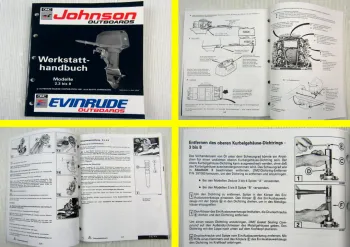 Evinrude Johnson 2.3 3.3 3 4 5 6 6.5 8 PS  EN  Außenborder Werkstatthandbuch
