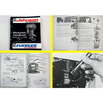 Evinrude Johnson 85 - 115 155 PS 90° V Cross EN  Außenborder Werkstatthandbuch