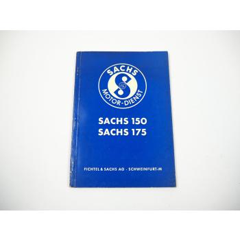 F&S Sachs 150 175 Motor für Motorrad Reparaturanleitung Werkstatthandbuch 1953