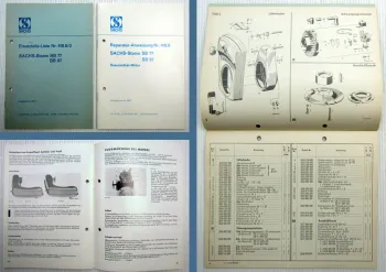 F&S Sachs Stamo SB77 SB97 Rasenmähermotor Reparaturanleitung Ersatzteilliste