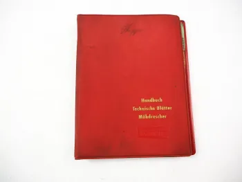 Fahr Mähdrescher MDL1 MDT150 MD4 MD5 Fahr-Claeys M73 M103 Technische Daten 1961