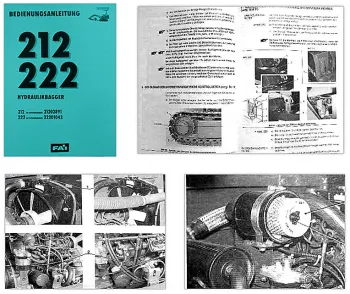 Fai 212 222 Raupenbagger Betriebsanleitung / Wartung