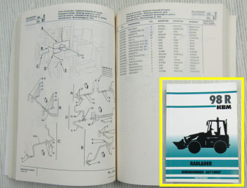 FAI Komatsu 98R KBM Radlader Ersatzteilkatalog Ersatzteilliste Parts Book 04/92