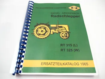 Famulus RT 315 L / 325 W Radschlepper Ersatzteillkatalog 1965