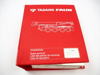 Faun ATF 120-5 Mobilkran Ersatzteilliste Ersatzteilkatalog Spare Parts List