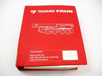 Faun ATF 60-4 Mobilkran Ersatzteilliste Ersatzteilkatalog Spare Parts List 1998