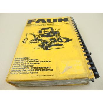 Faun F 155 Grader Ersatzteilkatalog Ersatzteilliste Spare Parts List Teileliste