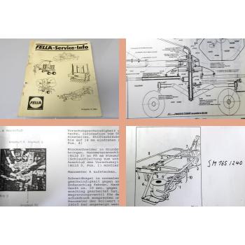 Fella Service Info Mähwerk KM Turboheuer TH 540 ... Werkstatthandbuch 1991