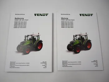 Fendt 207 208 209 210 211 Vario Gen3 Betriebsanleitung Bedienung Wartung 2021