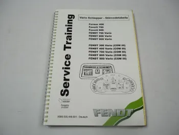 Fendt 300 400 700 800 900 Vario Schlepper Störcode Tabelle Fehlersuche 2007