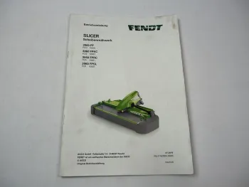Fendt 3060 FP FPKC FPRC FPSL Slicer Scheibenmähwerk Betriebsanleitung 2019
