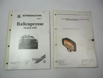 Fendt 3250 Rundballenpresse Betriebsanleitung Bedienung Wartung 2004/06
