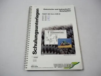 Fendt 900 Vario COM III Schaltplan Elektrik Hydraulik Schulungsunterlagen 2008